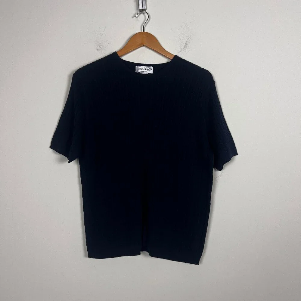 2/$30 Navy Pendleton Cable knit Short Sleeve Sweater XL